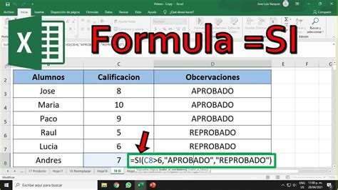 fórmulas condicionais excel